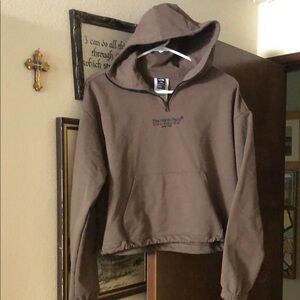 The North Face Dark Tan Half-Zip Pullover